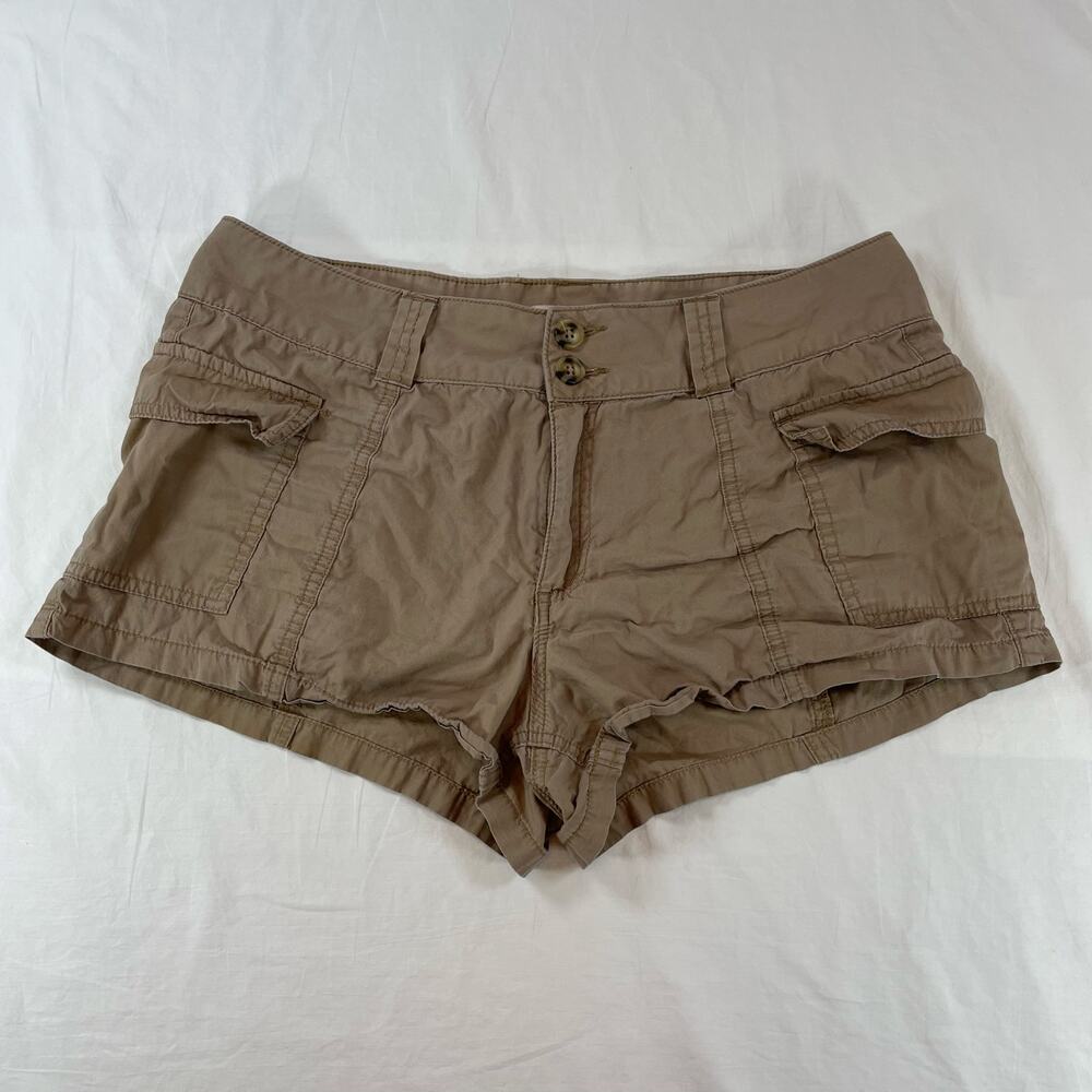Sincerely Jules Cargo Khaki Shorts Mid Rise Tan 9/29 Women 100% Cotton Natural
